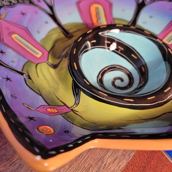 New in Box Terri Kern Houses and Trees Chip and Dip Set - Picture 4 of 16